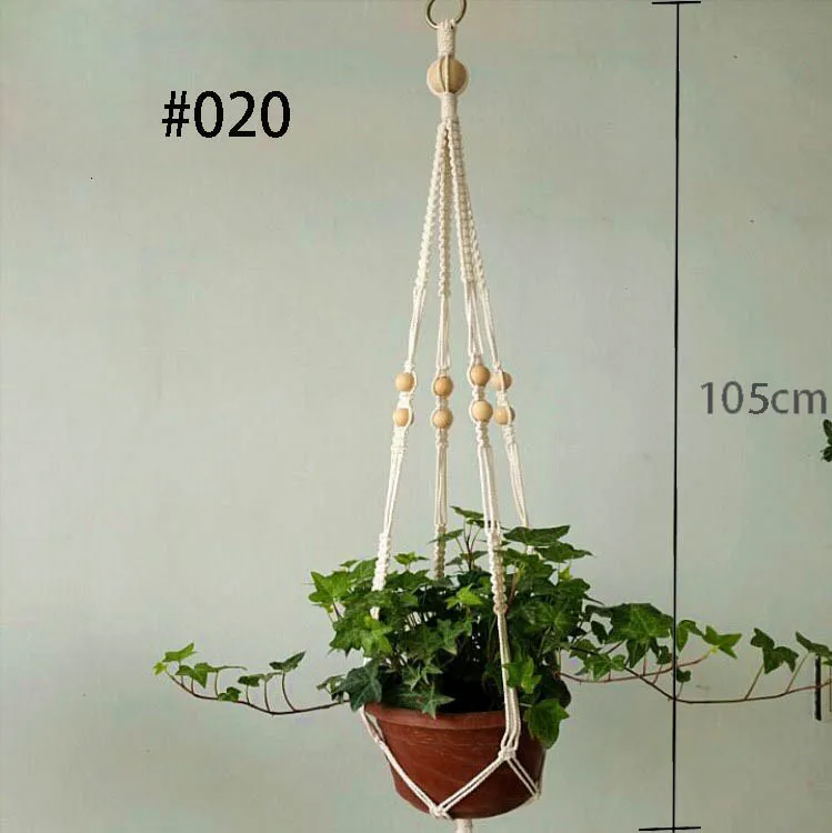 Hot sales 100% handmade macrame plant hanger flower /pot hanger for wall decoration countyard garden 