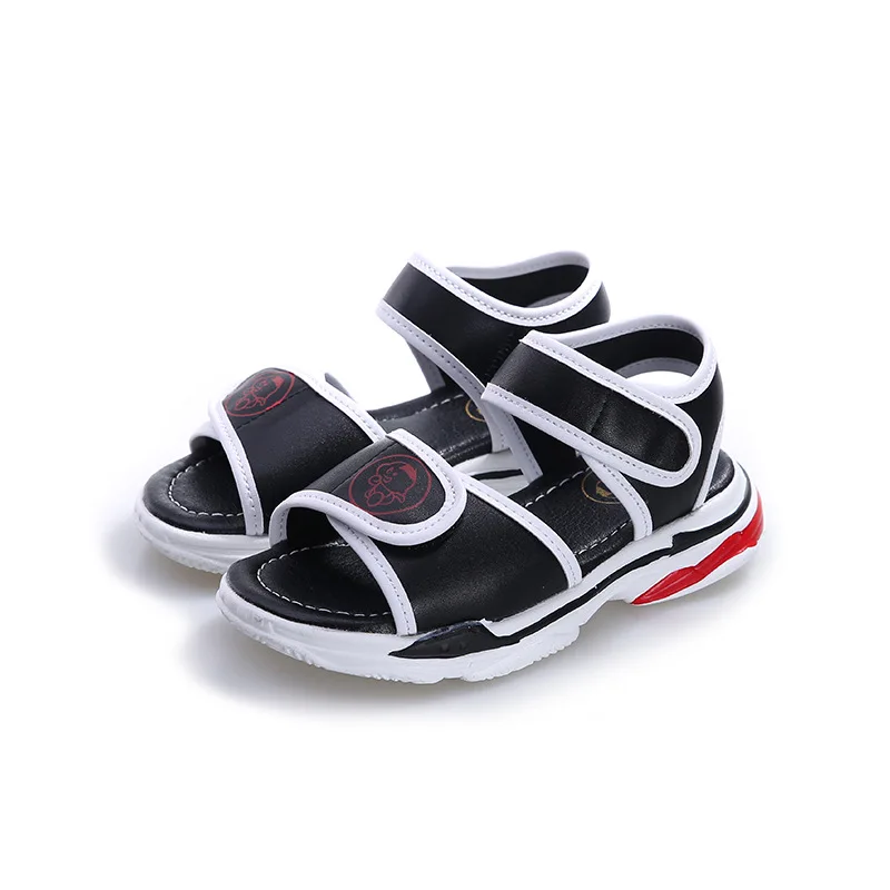 

AFDSWG summer beach shoes boys sandals White flat foot shoes children black kids shoes for girl sandals kids stud shoes