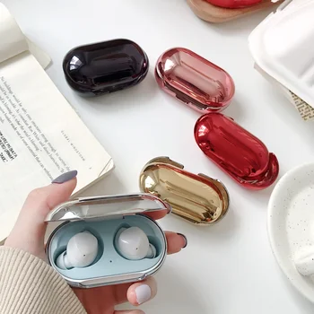 

plating smooth Hard Plastic Case for Samsung Galaxy Buds+ Plus Earphone Wireless Headset Protective Cover for Galaxy Buds Case