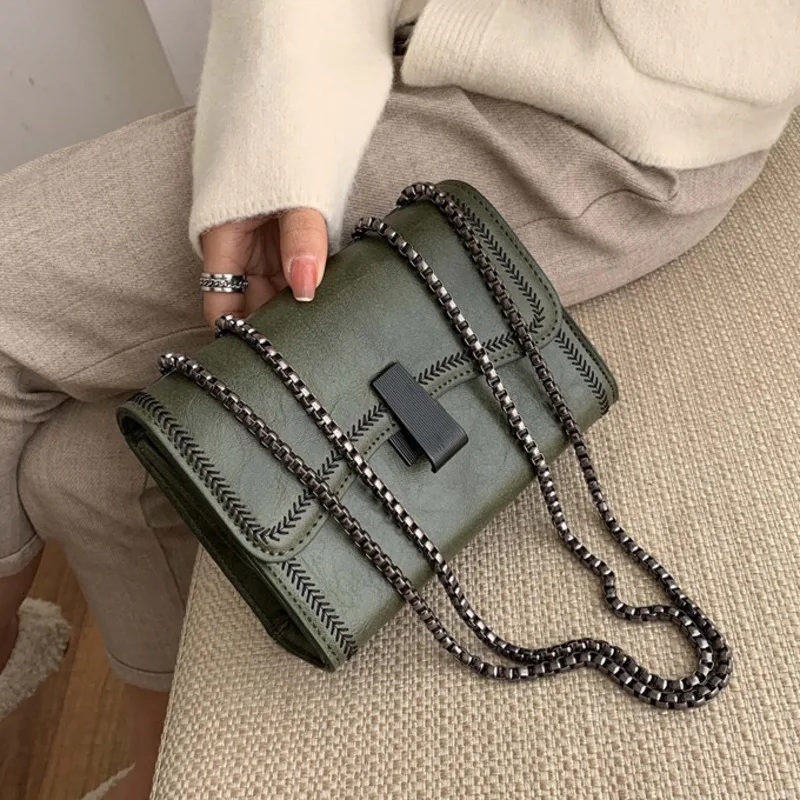 

Female Vintage Crossbody Bags For Women 2020 Leather Luxury Handbag Designer Sling Sac A Main Ladies Hand Shoulder Messenger Bag