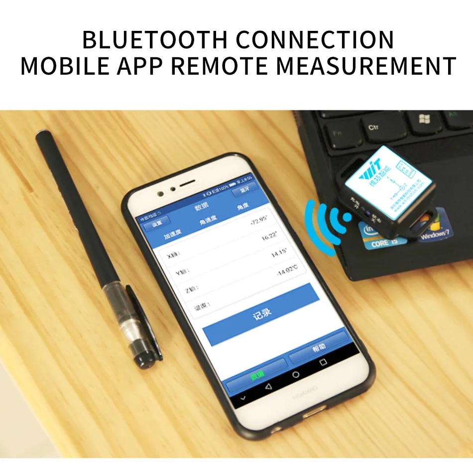 BWT901CL интеллектуальный датчик угла наклона с девятью осями ускорения беспроводной последовательный Bluetooth