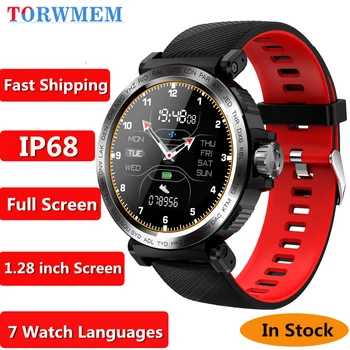 

S18 Full Screen Touch Smart Watch IP68 waterproof Men Clock Heart Rate Monitor Smartwatch for IOS Android phone Sport Watch