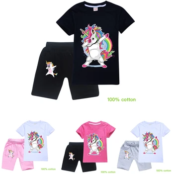

Summer Boys Clothing Sets Cotton Teenage Girl T Shirt Shorts for 2 To 16 Year Old Years Children Short Sleeve Shirt Shorts Set