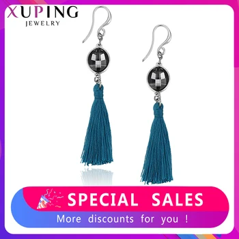 

Xuping Fashion Feather Shape Dangle Earrings Crystals from Swarovski Cute Style Jewelry Women Valentine's D Gift S142.2-93828
