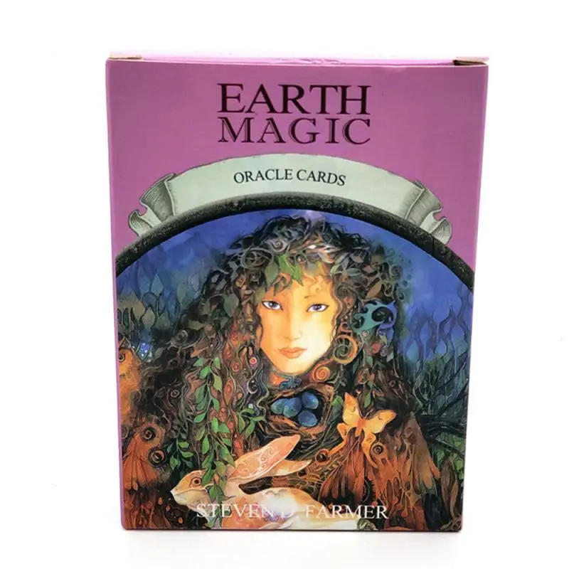 Earth Magic Oracle Cards: A 48-Card Deck and Guidebook by Steven D. Farmer Family Gift Party Playing Card Game Entertainment