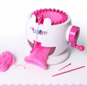 

Practical DIY Hand Knitted Woven Machine For Gloves Clothes Socks Creative Hand Crank Scarves Hat Knitting Machine Braiding Tool