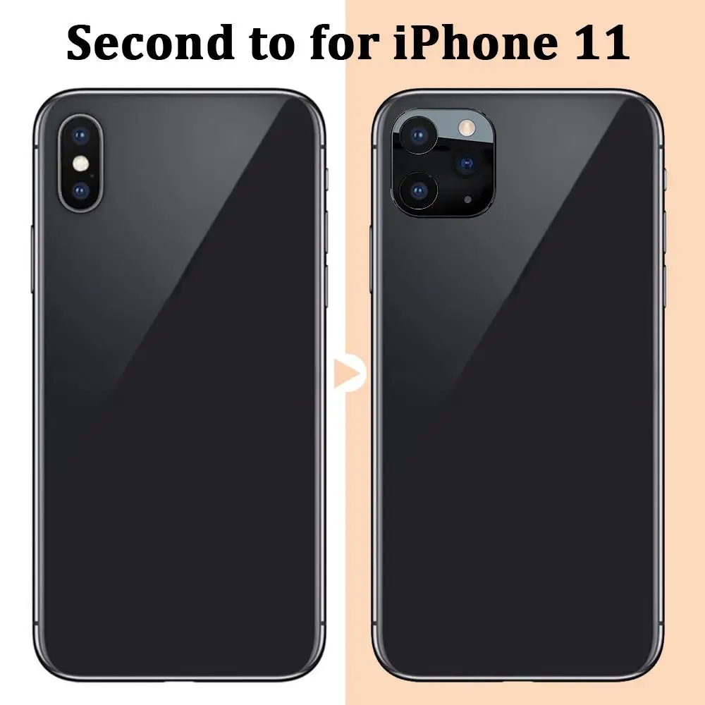 Для iPhone X XS MAX XR секундная смена 11 PRO для Apple iPhone 11Pro MAX наклейка на рассеиватель Модифицированная крышка камеры титановый сплав 10