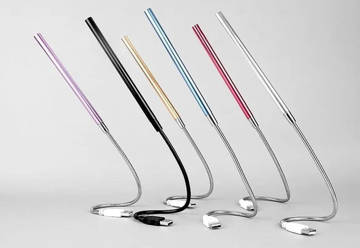 Светодиодная лампа для чтения гибкий USB светильник книг ноутбуков ПК компьютеров