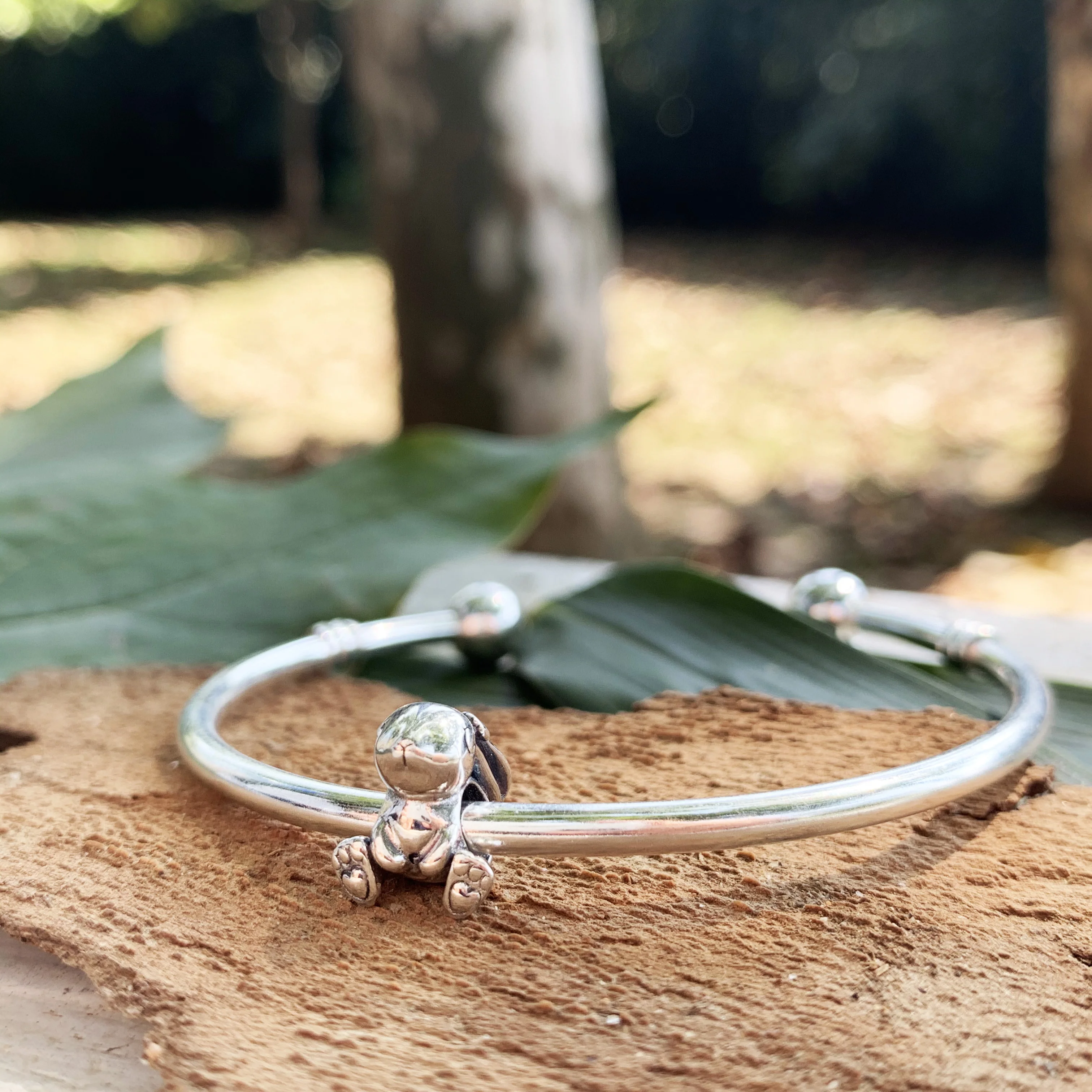 

925 sterling silver cute animal bunny charm beads suitable for original 3mm bracelet DIY pendant accessory jewelry making