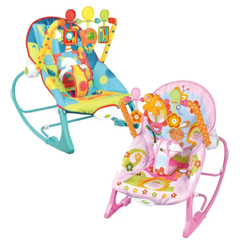 

Newborns Baby Rocking Chair Sleeping Cradle Bed Infant Bouncer With Hanging Rattle Toys Swing Chair Lounge Recliner Kid Bassinet