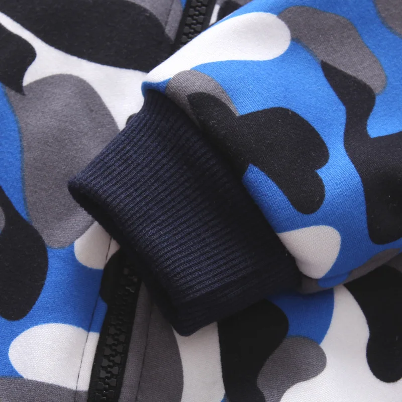 2019 Winter Boys Clothing Set Children Camouflage Fleece Velvet Outfits Toddle Baby Girls Warm Coats Pants Tracksuit Clothes Set (7)