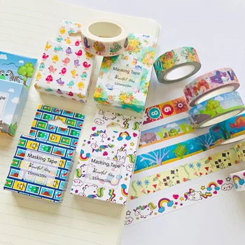 

1.5CM*10M Unicorn Owl Zebra Fish Washi Paper Masking Tape Decoration Stick Label