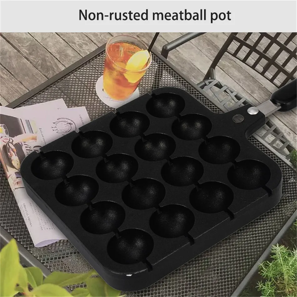 TTLIFE кастрюля Takoyaki с 16 отверстиями, антипригарный литой алюминиевый домашний DIY противень для выпечки в японском стиле, осьминог, яйца, фрикадельки