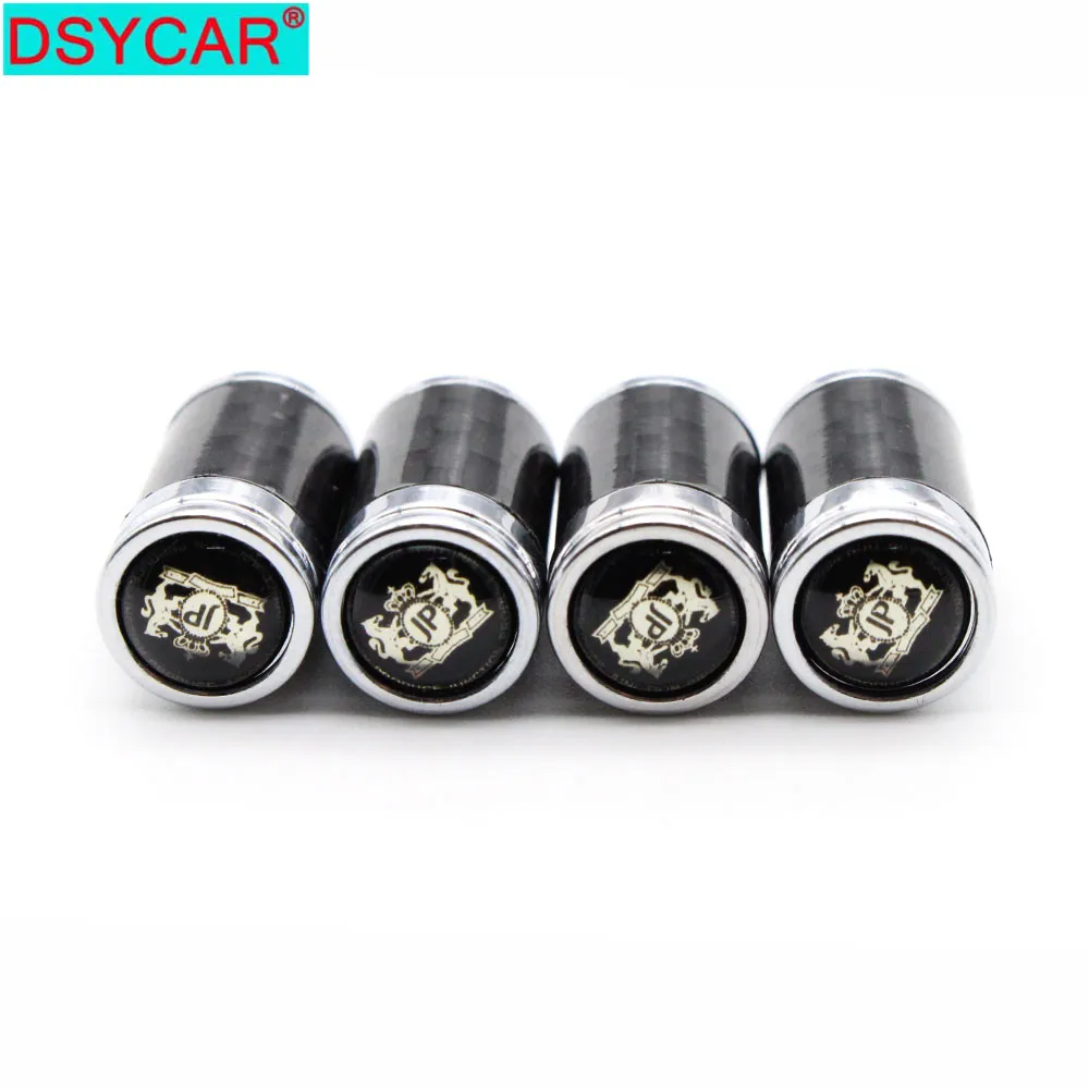 DSYCAR 4Pcs/Set Car Styling Copper Carbon Fiber Tire Valve Stems Caps Wheel Tires Stem Air Cap Covers Wheels Parts | Автомобили и
