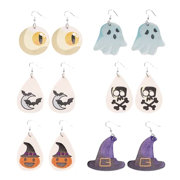 

6 Pairs Chic Fashion Stylish Teardrop Earrings Earrings for Gift