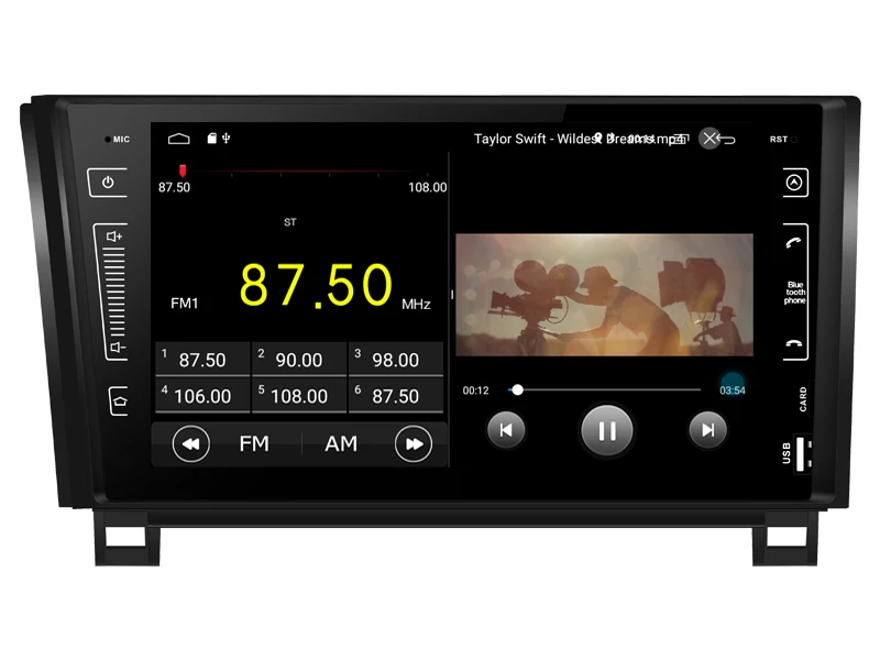 Discount Car Multimedia Player IPS Screen Monitor GPS Navigation tape recorder Bluetooth Android 9.0 For Toyota Tundra Sequoia auto audio 3