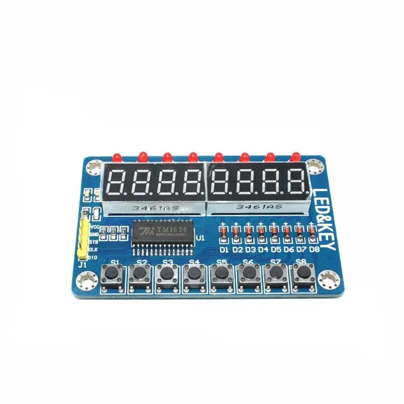 Ключ Дисплей светодиодной лампой для AVR Новый 8 бит цифровой светодиодный