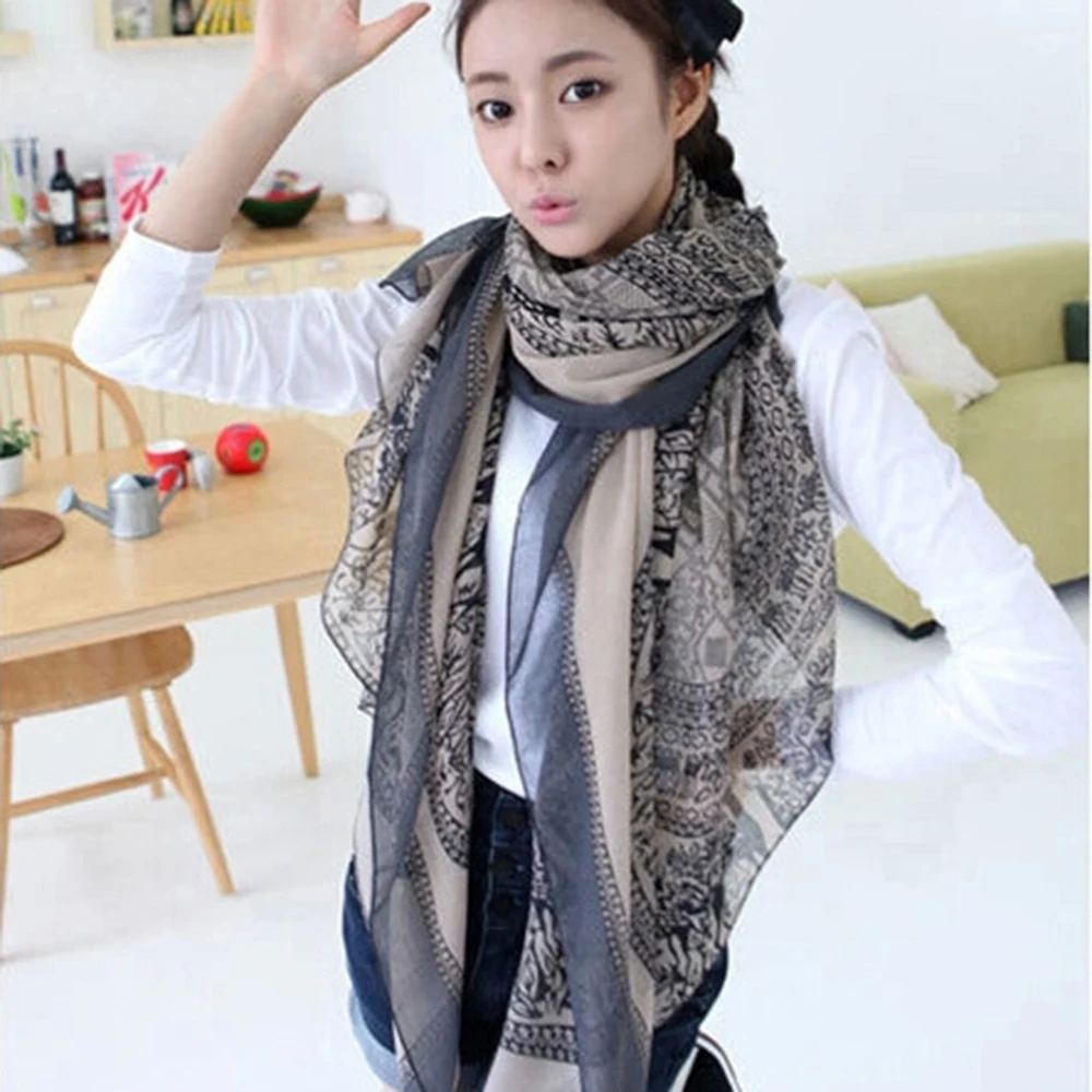 

Wrap Long Causal Boho Neck Beach Shawl Women