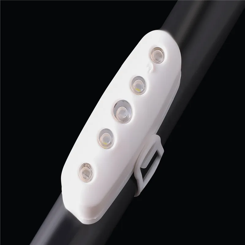 Discount 2020 Bicycle Light Rechargeable Water Proof LED USB Tail Light Taillight Safety Warning Silicone Bicycle Rear Light 4
