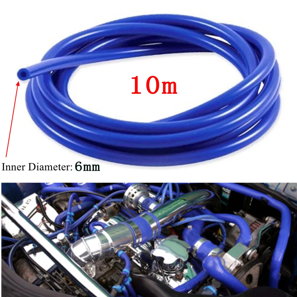 1pc 10M Motorcycle Red 10m Fuel Hose Line Gasoline Pipe Pipeline ID 6mm