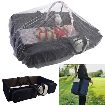 

Baby Travel Folding Bed Bag Out Portable Portable Maternal And Child Package Multi-function Large Capacity Mummy Bag Crib
