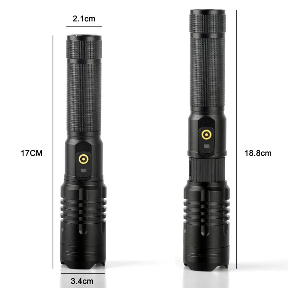 Новый XHP50 супер мощный яркий светодиодный фонарик USB зарядка лампе торш дисплей