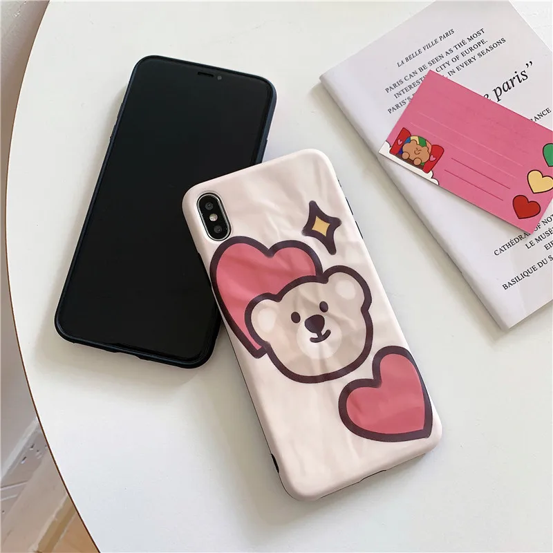 Забавный милый чехол для телефона с кроликом для iphone 11 Pro max XR XS X чехол для iphone 6 6s 7 8 plus задняя крышка модные мягкие чехлы с рисунком