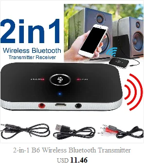 2-в-1 B6 Беспроводной Bluetooth передатчик приемник 3,5 мм Bluetooth получать передачи 2,1 Мбит/с аудио адаптер для подключения наушников