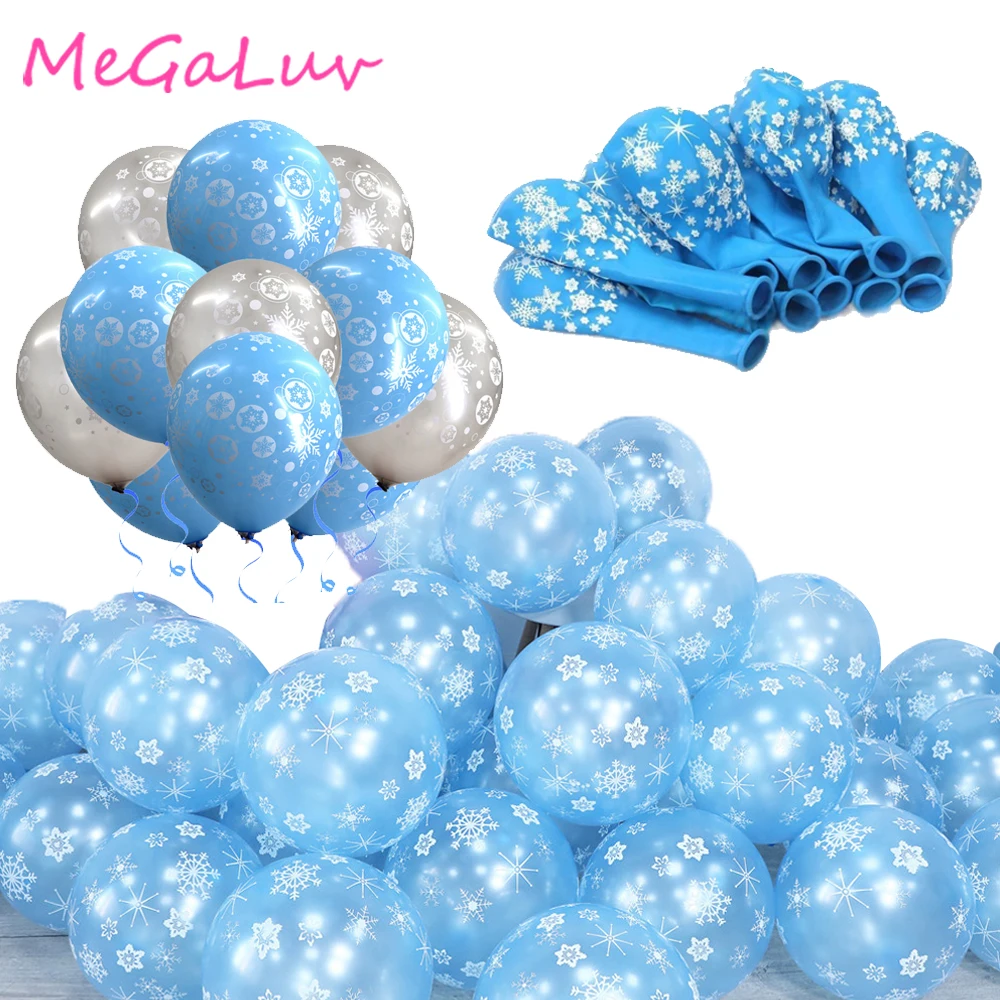5PCS 20 Inch Snow Flake Frozen Foil Balloons Baby Party DIY Decoration Kid Toy 