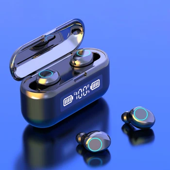

Wireless Bluetooth 5.0 Earphone Smart Control Sport Earbuds High-cost Earpiece Smart digital display bluetooth headsets