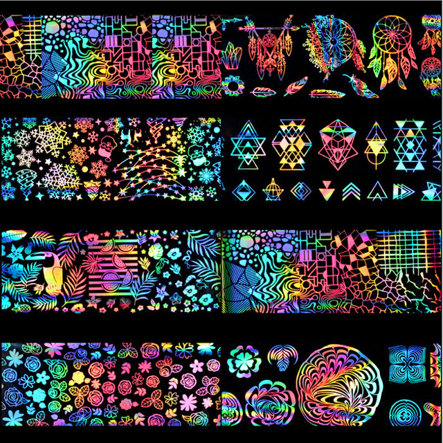 3D Nail Stickers For Nails Self Adhesive Stickers Popular Pictures Watercolor Floral Flower Nail Sticker Nail Decals Set