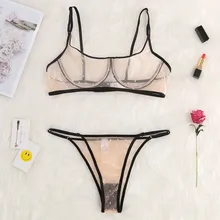 Цветочный кружевной прозрачный комплект нижнего белья с подвязками, женское нижнее белье, на косточках, прозрачный бюстгальтер и стринги, комплекты нижнего белья B4