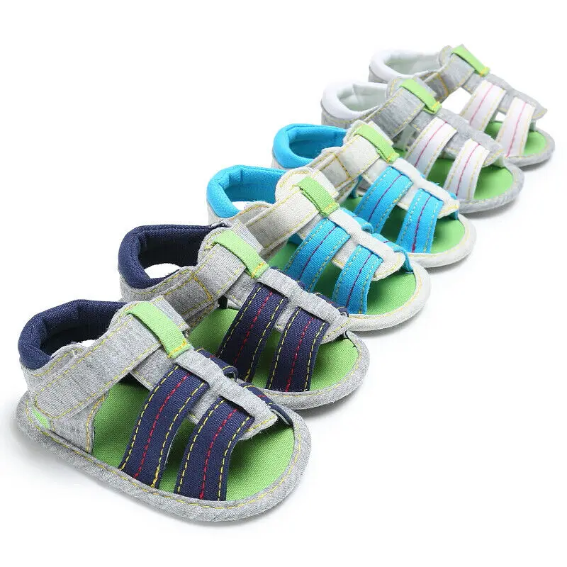 Cute Baby Boy Girls Soft Sole Canvas Kids Crib Shoes Toddler Newborn Infants Summer Sandals Shoes