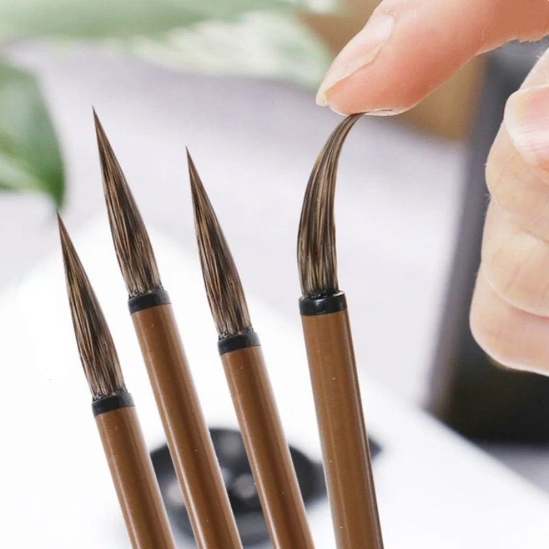 

Stone Badger Hair Chinese Calligraphy Brushes Meticulous Painting Fine Line Brush Pen 3pcs Chinese Calligraphy Pen Tinta China