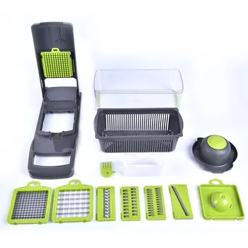 

1set Multifunctional Vegetable Slicer Cutter Shredder Grater Kitchen Utensils Cut Strip Cutter Fruit Peeler Slicer Driver Tools