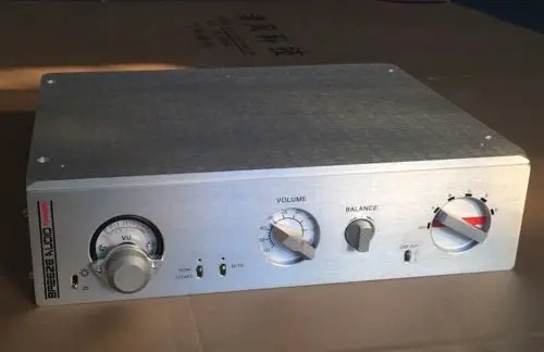 Шасси предусилителя/алюминиевый корпус Preamp Shell/VU metre amp enclosure(размер 320*83*246 мм
