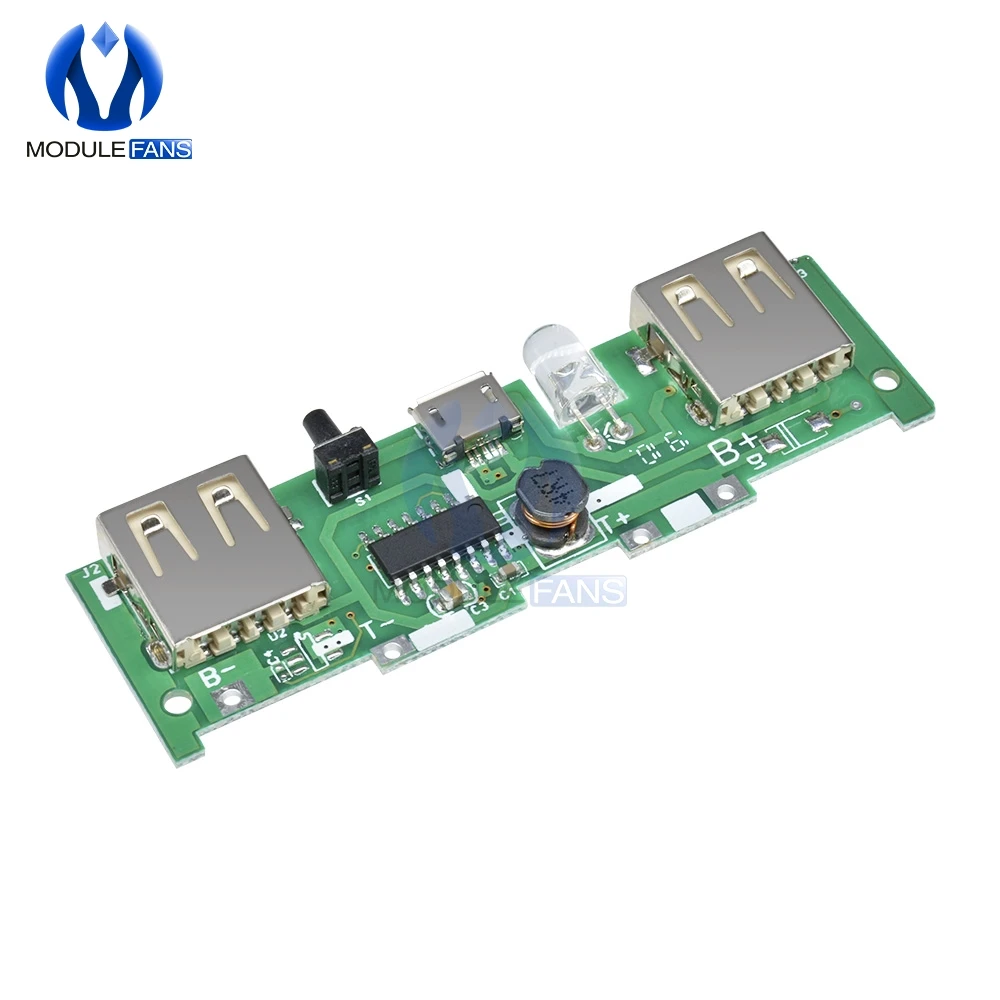 Модуль управления зарядным устройством для мобильных телефонов 5 В 1 А 2 микро usb