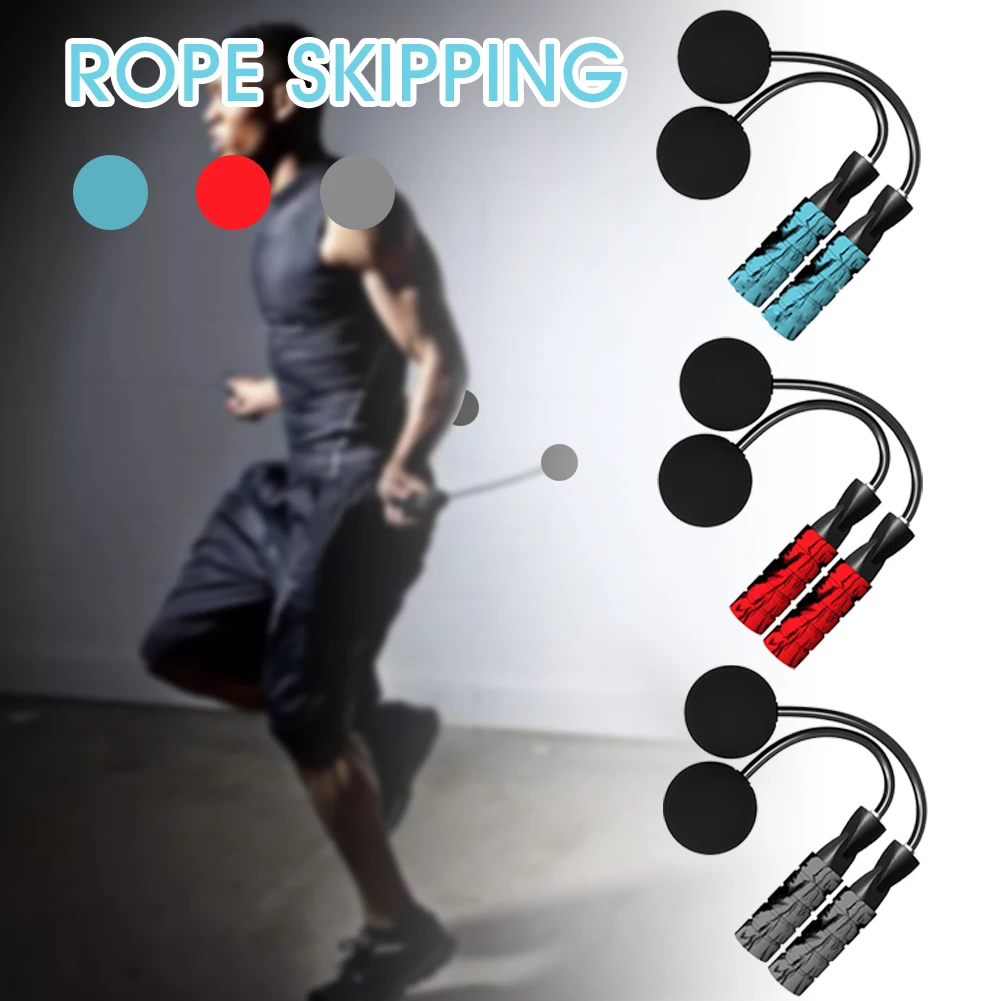 

Ropeless Jump Rope Tangle-Free with Bearings Anti-Skid Foam Grip Adjustable for Workouts Fitness Gym