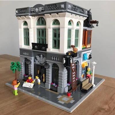 

Brick Bank 2413pcs Building Bricks Block Street View Set Toys Gift 15001 Compatible With 10251