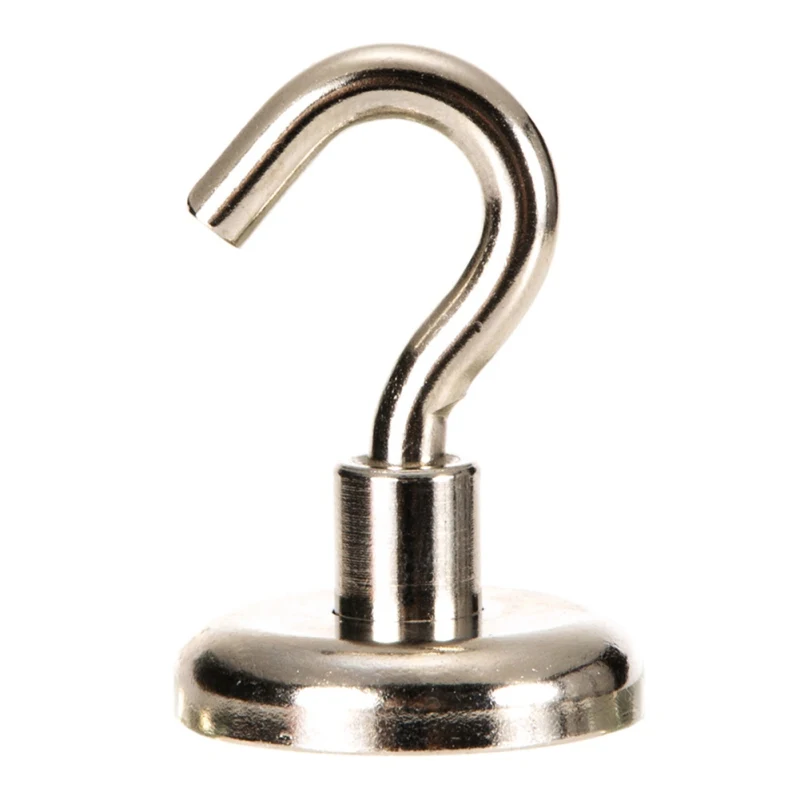 

1PC Practical Strong Magnetic Hooks Power Hook Holder Hooks Heavy Duty Wall Hooks Hanger Key Coat Cup Hanger