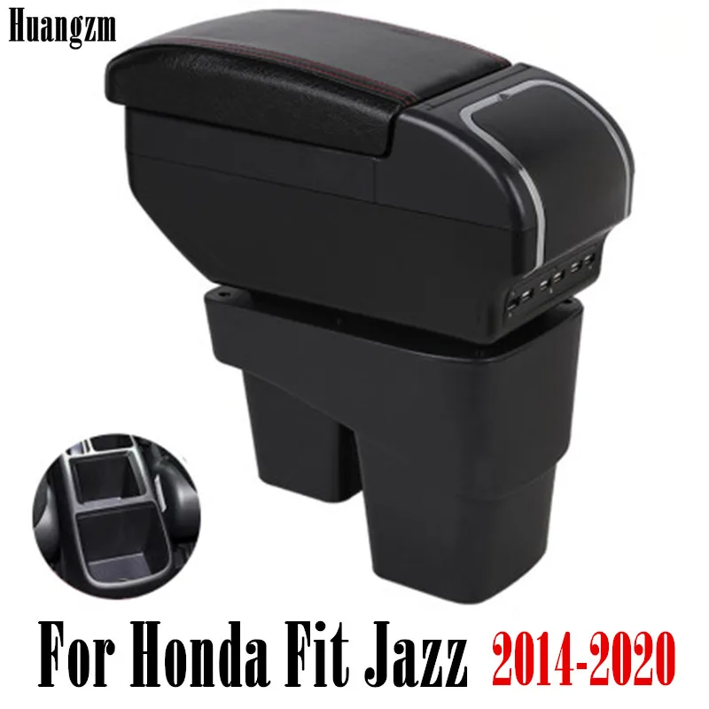 Подлокотник коробка для Honda Fit Jazz 2014-2020 2015 2016 2017 2018 2019 центральная консоль хранения