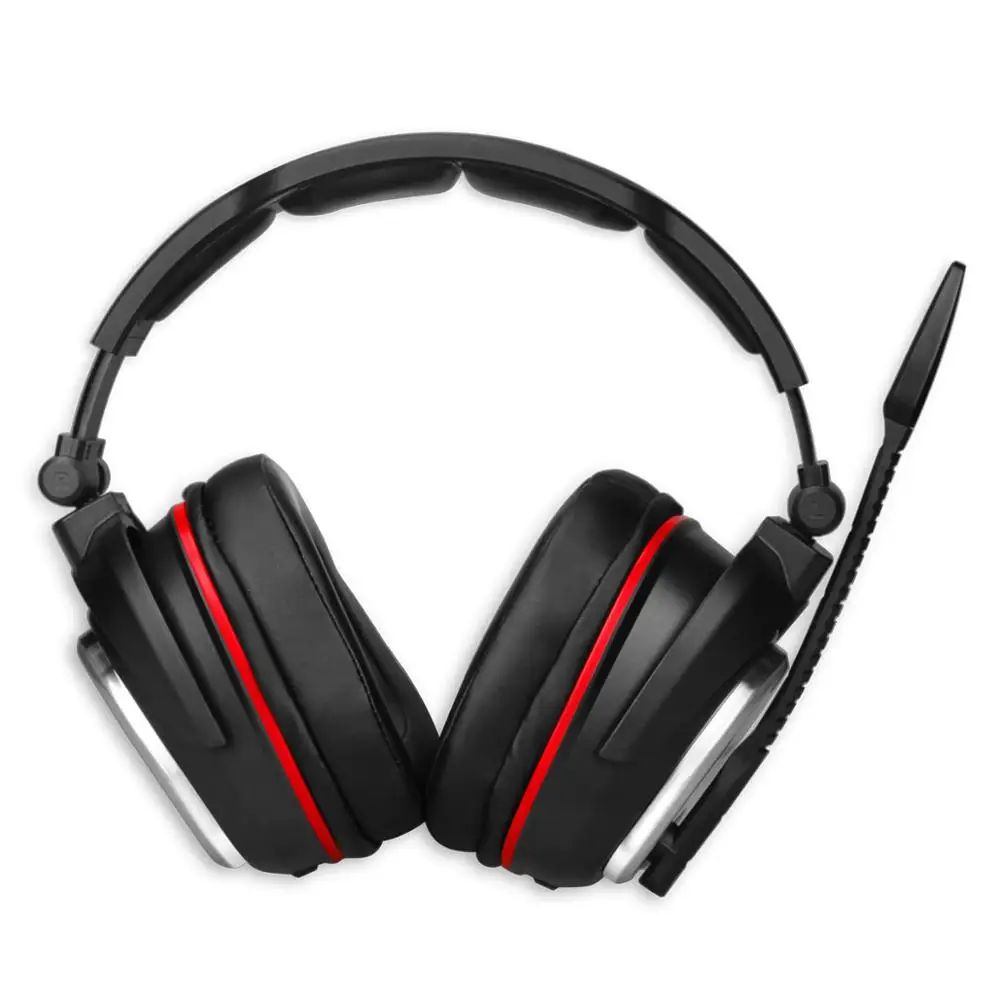 USB 2 4G wireless video gaming headphones without sound time delay for PS4 XBOX ONE PC gamer 7 1 Surround Sound with bass effect