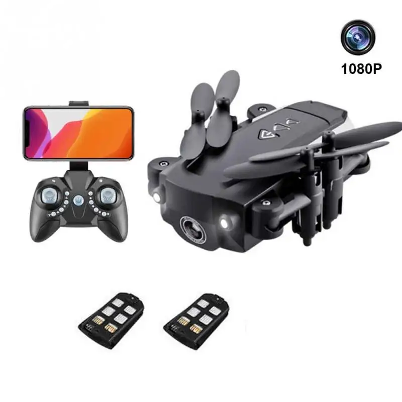 1080P with 2 Battery KK8 мини Дрон с WiFi 720p 1080p HD камера дроны RC Квадрокоптер складной вертолет селфи Дрон игрушки - Цвет: 1080P with 2 Battery