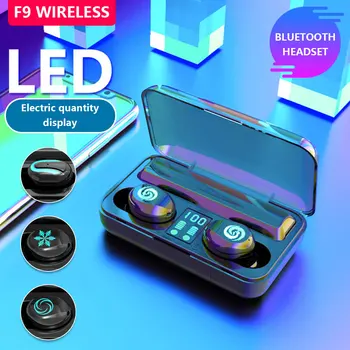 

Willkey F9 Wireless Headphones TWS Bluetooth 5.0 Earphone with Charging Box Microphone Waterproof Headsets Earbuds for Phones