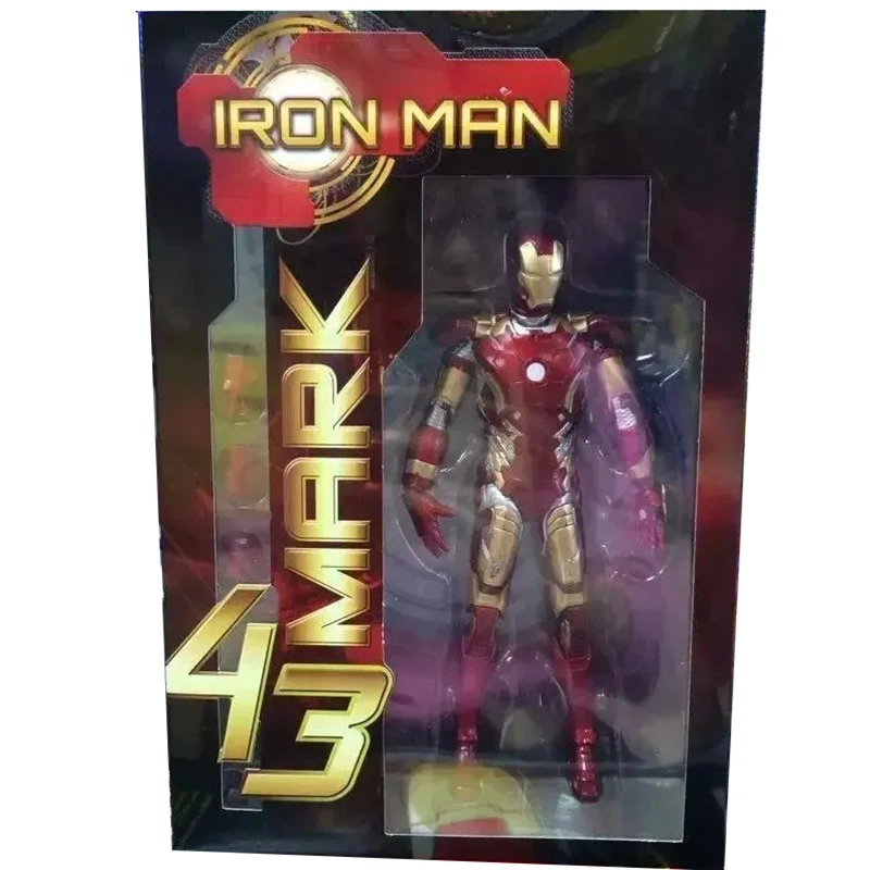 Игрушки MArvel Железный человек 3 Мстители 2 MK42 MK43 подвижная Модель ПВХ экшн Фигурки