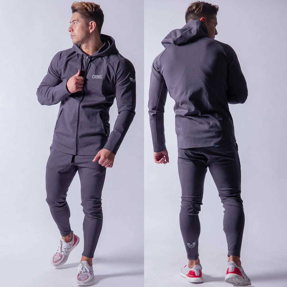 

Sportswear Suit Hoodies Pants Sets Mens Running Sport Sweatshirt Joggers Sweatpants Gym Fitness Jogging Clothing Male Tracksuits