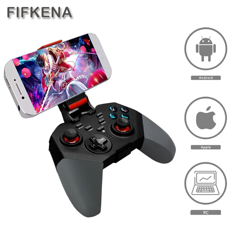 Fifkena Wireless Bluetooth Gamepad Controller Universal Smart Game Android Phone/pc/ps3/tv Box Joystick Universal Smart Game - App Toys -