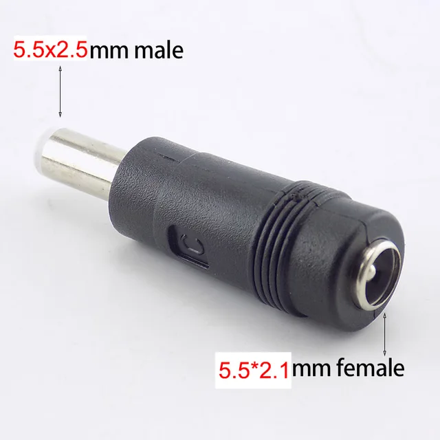 5.5 x 2.1 mm female to 5.5 x 2.5 mm male DC Power Connector Adapter Laptop 5.5*2.1 female to male 5.5*2.5 Connectors Electronics Others Power 209802fb858e2c83205027: 1pcs|5PCS