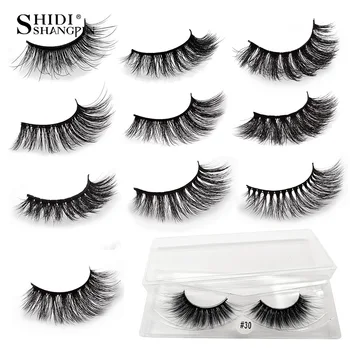 

10 Pairs 3D Mink Eyelashes Bulk Mink Lashes Natural False Eyelash Wholesale 15-20mm False Eyelashes Makeup