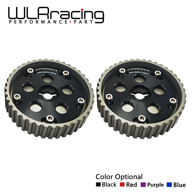 

WLR - (One Pair) 2pcs Adjustable CAM GEARS KIT FOR Suzuki Swift GTI G13B cam pulley (Blue,Red,Purple,Black) WLR6543